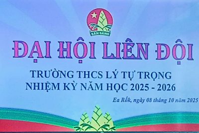 🚀 SỰ KIỆN QUAN TRỌNG HÔM NAY! ĐẠI HỘI LIÊN ĐỘI TRƯỜNG THCS LÝ TỰ TRỌNG NĂM HỌC 2025 – 2026