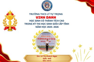 ✨ VINH DANH – TỎA SÁNG TỪ NỖ LỰC ✨