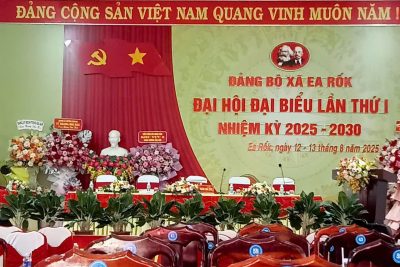 CHI BỘ TRƯỜNG THCS LÝ TỰ TRỌNG THAM DỰ ĐẠI HỘI ĐẢNG BỘ XÃ EA RỐK LẦN THỨ NHẤT, NHIỆM KỲ 2025 – 2030